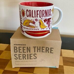 Starbucks California Coffee Tea Mug - Exclusive Been There Series Red, White NEW